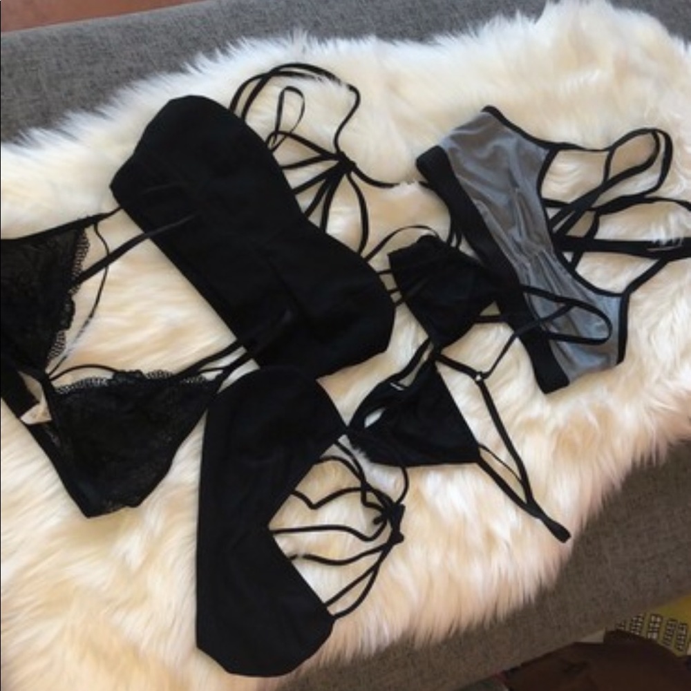 5 bralettes.